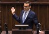 Morawiecki zapowiada samodzielny start Rozwoju Plus w wyborach ELIGERE.PL | Głosowanie do Sejmu zaplanowano dopiero na jesień 2027 roku, mimo to Morawiecki zdecydował się przesądzić kwestię samodzielnego startu z wyprzedzeniem. Foto: YT (screen)