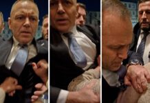 Nocne wejście prezydenta Karola Nawrockiego do TK. Doszło do szarpaniny! „Nie jesteście sędziami Trybunału Konstytucyjnego” ELIGERE.PL | Tak Karol Nawrocki "przebijał się" do Trybunałau Konstytucyjnego. Foto: X (screen)